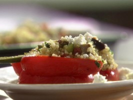 Quinoa & vegetable stuffed peppers