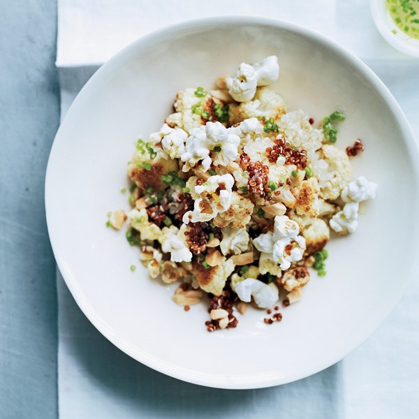 Quinoa and cauliflower salad with popped sorghum [Daniel Patterson]