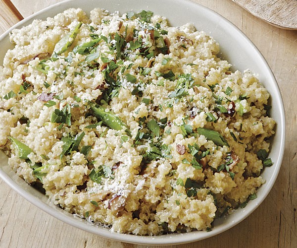 Quinoa and mushroom risotto
