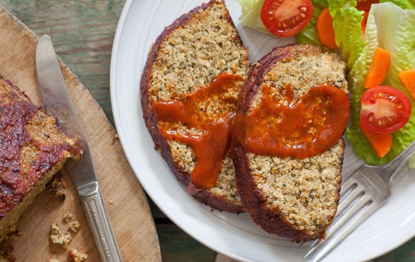 Quinoa and turkey meatloaf