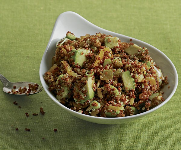 Quinoa-avocado salad with lemon-cumin vinaigrette