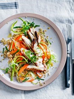 Quinoa, chicken & asparagus salad