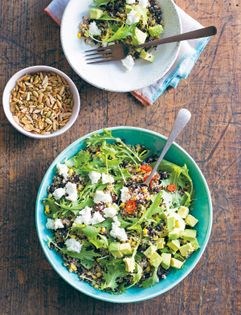 Quinoa, corn and black bean salad