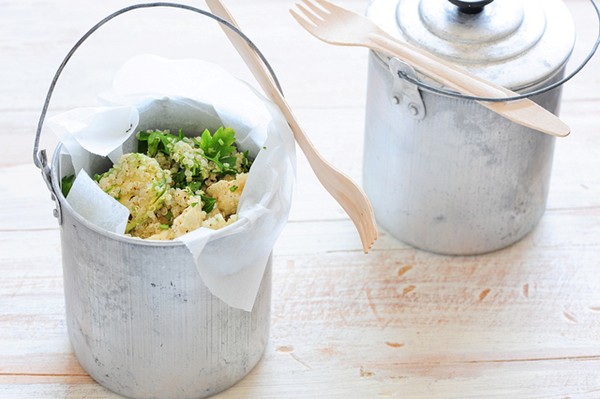Quinoa, feta & avocado salad