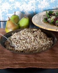 Quinoa-leek pilaf