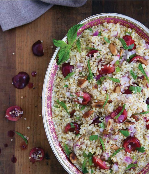 Quinoa-millet cherry salad