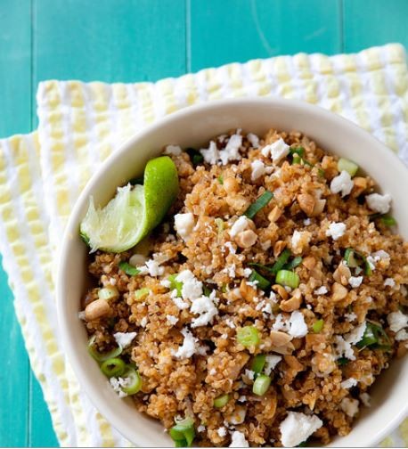 Quinoa pilaf with chipotle, queso fresco and lime 