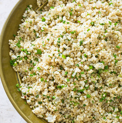 Quinoa pilaf with herbs and lemon