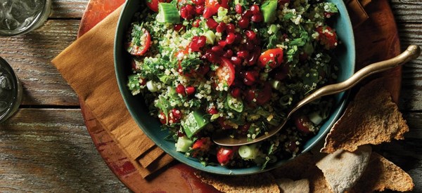 Quinoa-pomegranate tabbouleh 