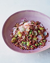 Quinoa salad with spring vegetables