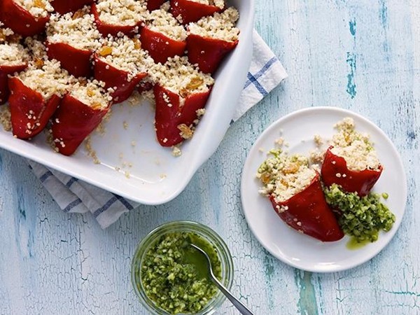 Quinoa-stuffed piquillo peppers 