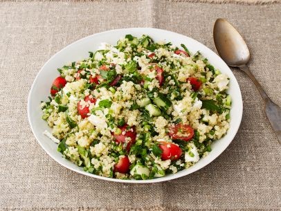 Quinoa tabbouleh with feta