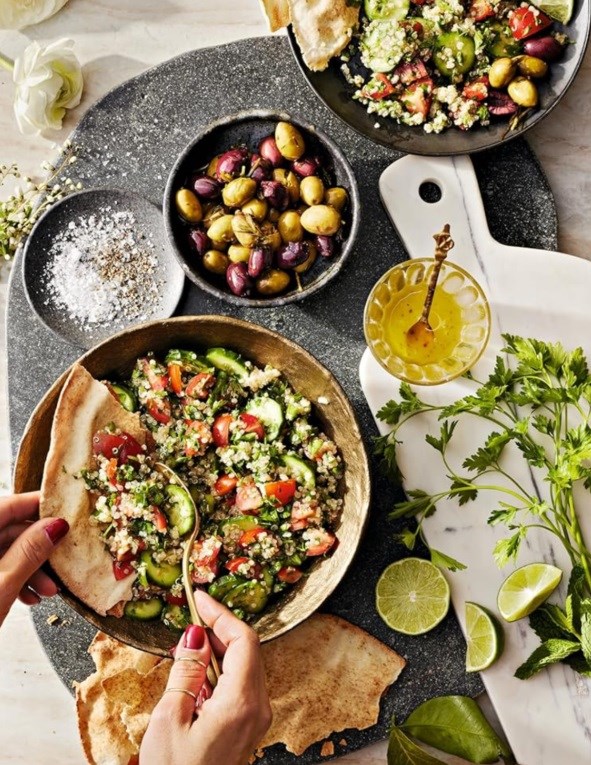 Quinoa tabbouleh with lime vinaigrette