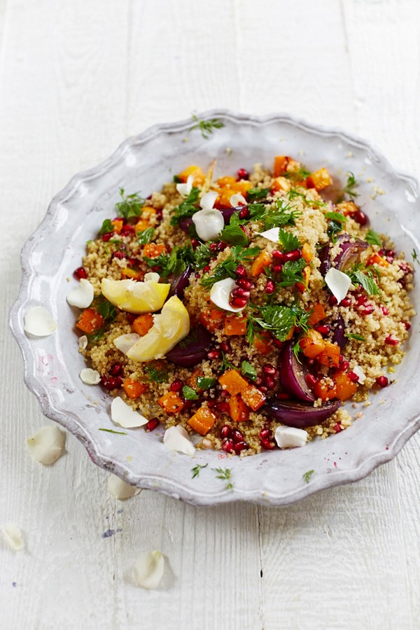 Quinoa with a rainbow of jewels