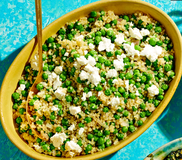 Quinoa with peas & lemon