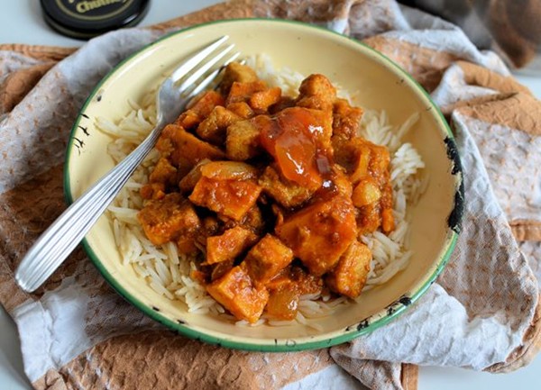 Quorn and sweet potato curry