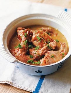 Rabbit & cider casserole