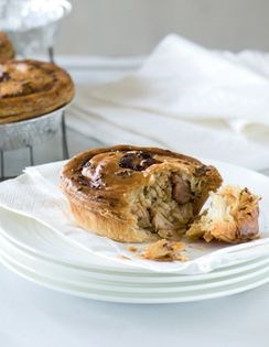 Rabbit and quince pie