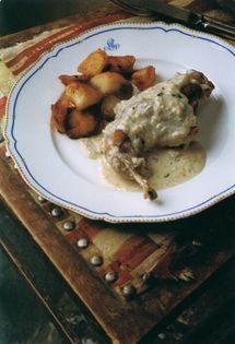 Rabbit in mustard sauce (Lapin à la moutarde)