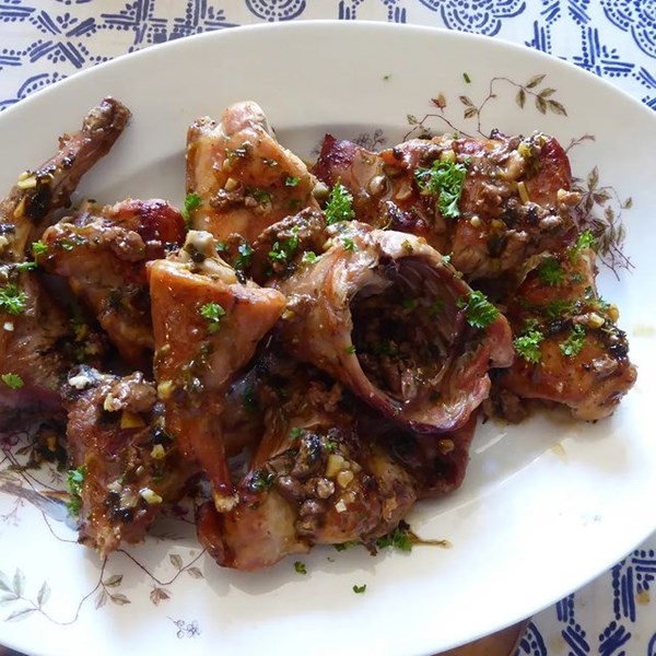 Rabbit or hare with verjuice (Le lapin ou le lapereau sauté au verjus)