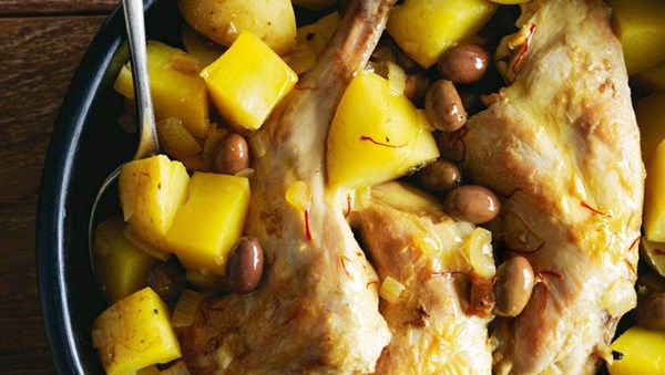 Rabbit, potato and saffron stew (Coniglio con patate)