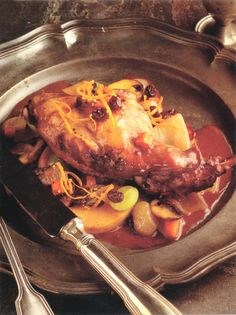 Rabbit with anchovies and capers
