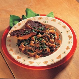 Rabbit with Puy lentils and Port