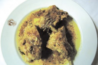 Rabbit with wild fennel (Coniglio al finocchio selvatico)