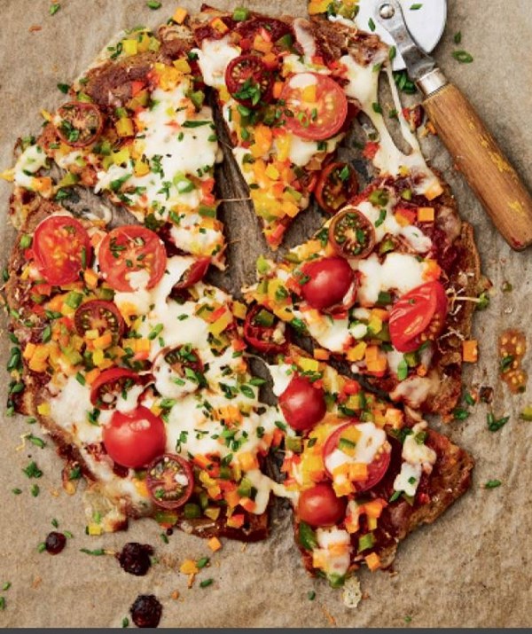Rachana's take on flatbread (Nepali pizza) [Rachana Rimal]