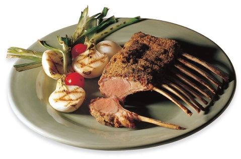 Rack of lamb in a mustard crust