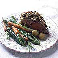 Rack of lamb with a herb crust 