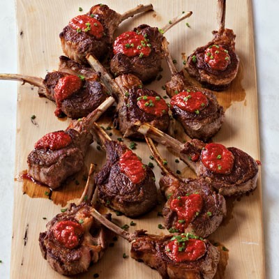 Rack of lamb with harissa