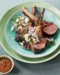 Rack of lamb with pasilla chiles