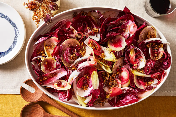 Radicchio & pickled radish salad