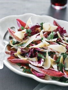 Radicchio and endive with aged Gouda and red-wine vinaigrette