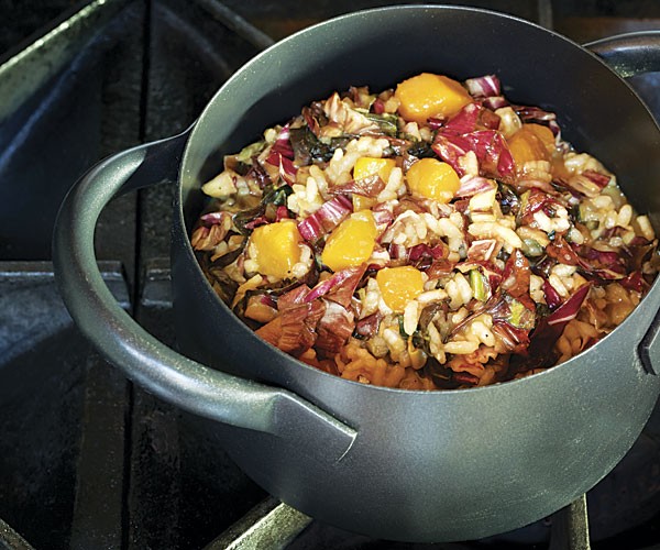 Radicchio and pumpkin risotto