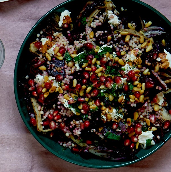 Radicchio, beetroot and giant couscous salad