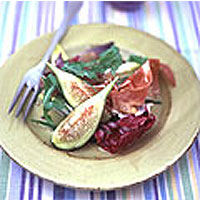 Radicchio, fig and Parma ham salad 