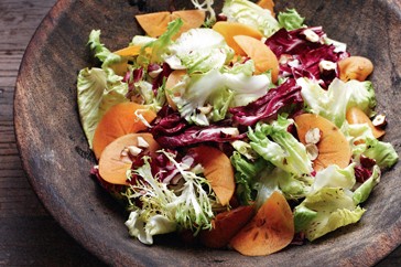 Radicchio, frisee & persimmon salad