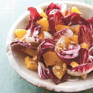 Radicchio, orange and hazelnut salad