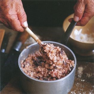 Radicchio risotto (Risotto con radicchio)