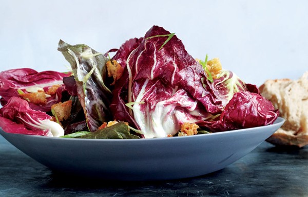 Radicchio salad with sourdough dressing