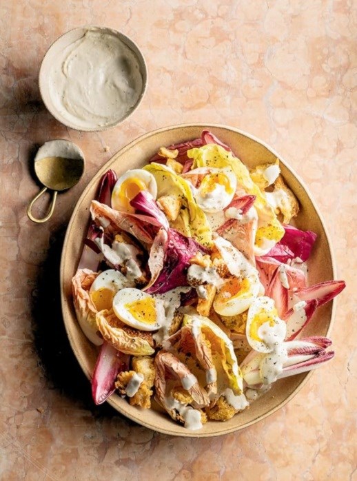 Radicchio tahini Caesar (the ultimate date night salad)