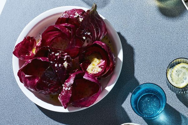 Radicchio with herby buttermilk dressing