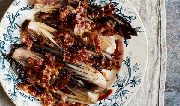 Radicchio with pancetta (or bacon)