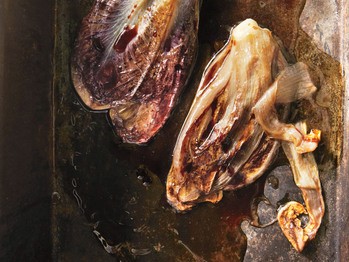 Radicchio with pine nuts, currants, and aged balsamic