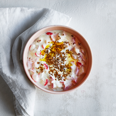 Radish & mint raita