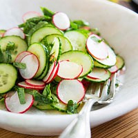 Radish and cucumber salad