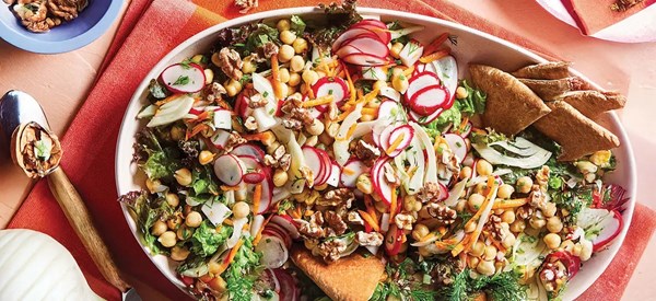 Radish and fennel salad