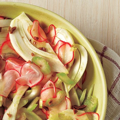Radish and fennel salad